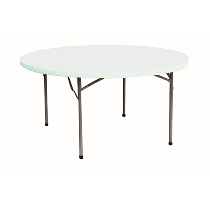 Table de réception pliante ronde pour collectivité en polyéthylène Eureka